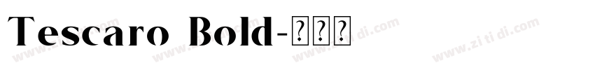 Tescaro Bold字体转换